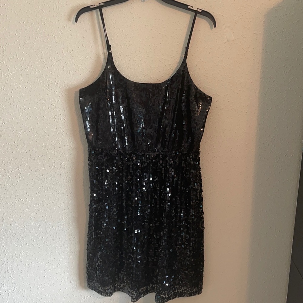 Black Sequin party dress